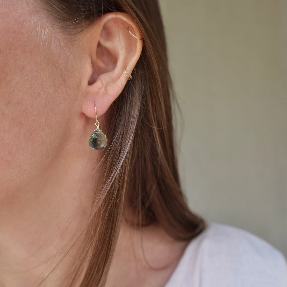 
                      
                        EAR-GF Gold Filled Green Amethyst Teardrop Earring
                      
                    