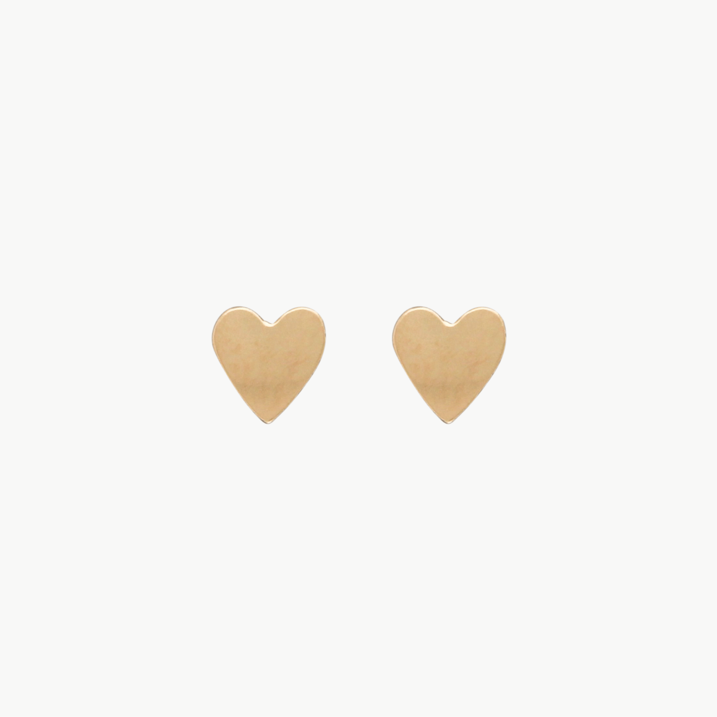 EAR-GF Gold Filled Heart Charm Post Earrings