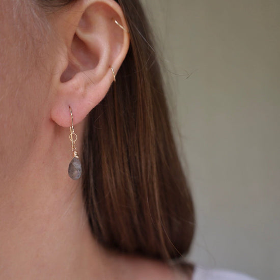 EAR-GF Gold Filled Labradorite Drops Earring