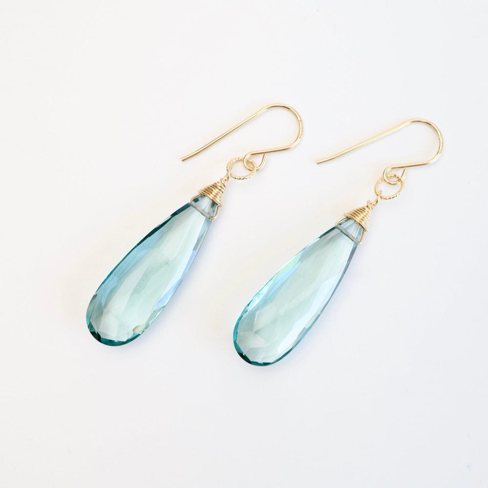 
                  
                    EAR-GF Gold Filled Long Blue Topaz Teardrop Earring
                  
                