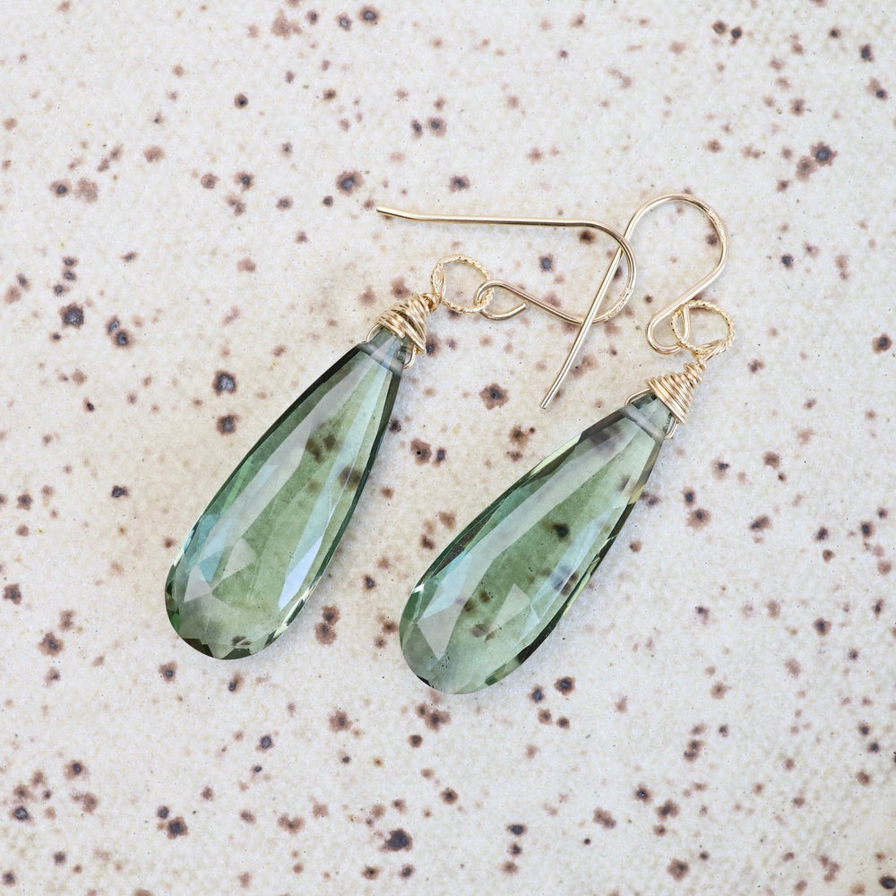 
                  
                    EAR-GF Gold Filled Long Green Amethyst Teardrop Earring
                  
                