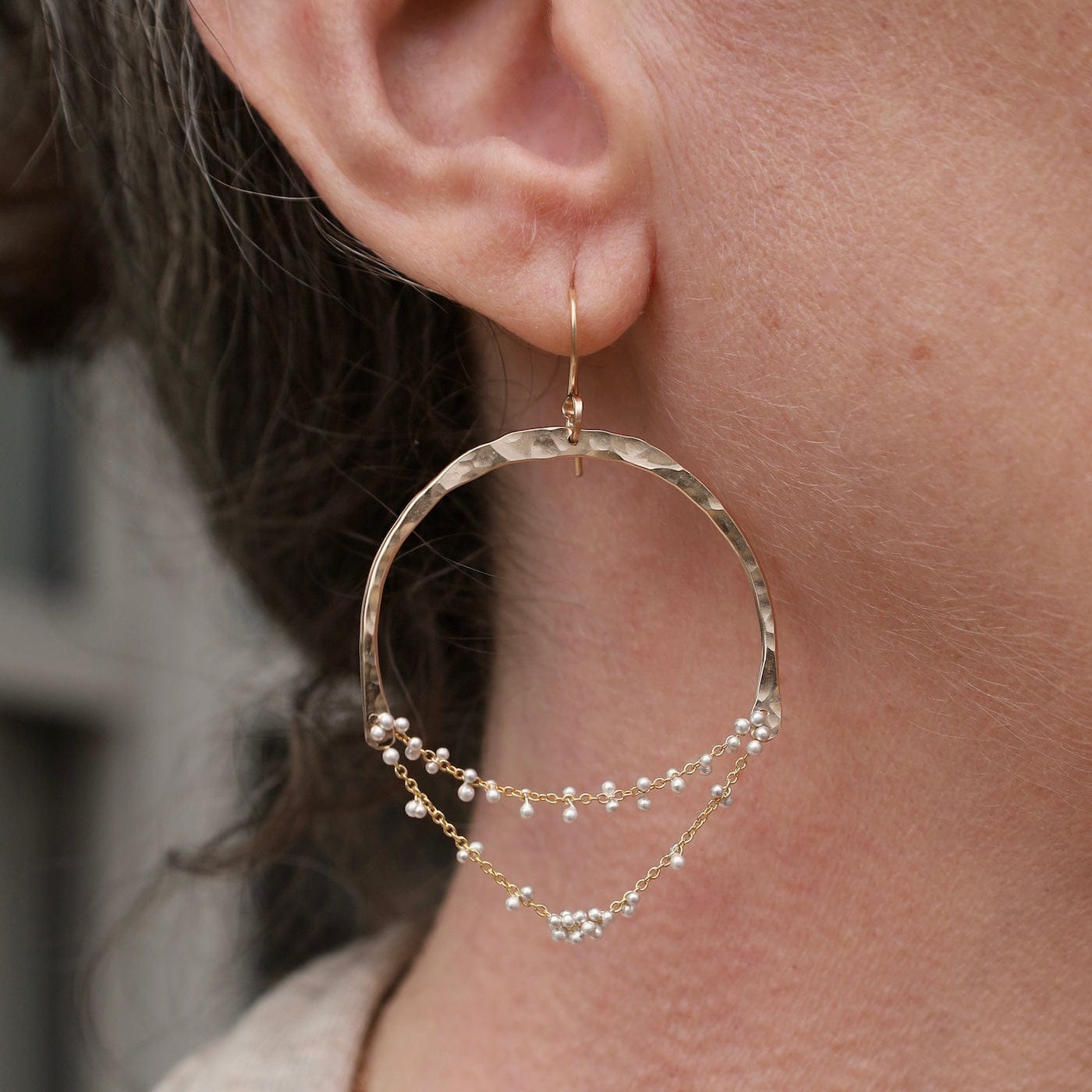 EAR-GF Gold Filled & Silver Nara Chandelier Earrings