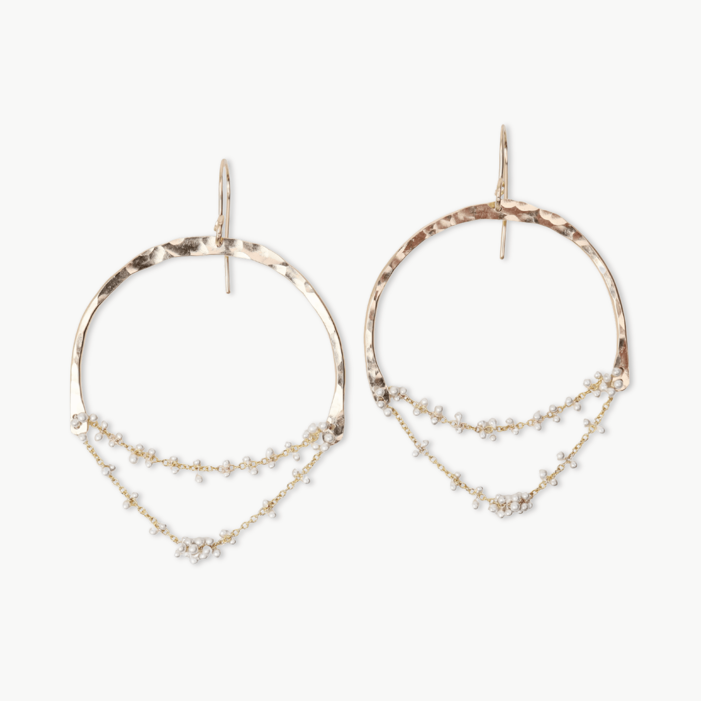 EAR-GF Gold Filled & Silver Nara Chandelier Earrings