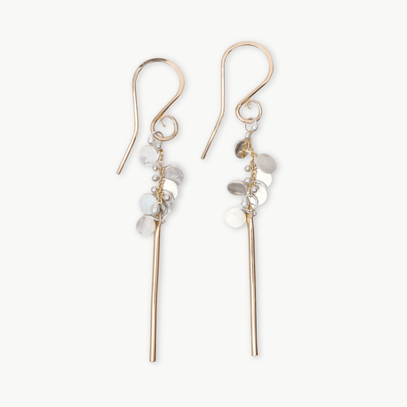 EAR-GF Gold Filled & Silver Small Confetti Stix Earrings