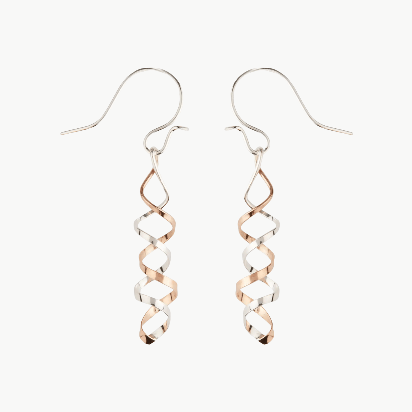 EAR-GF Gold Filled & Sterling Silver Corkscrew Mini Earrings