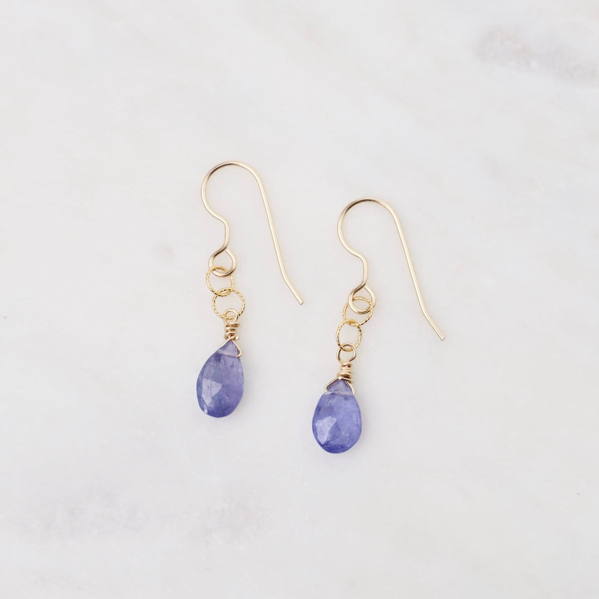 EAR-GF Gold Filled Tanzanite Drops Earring