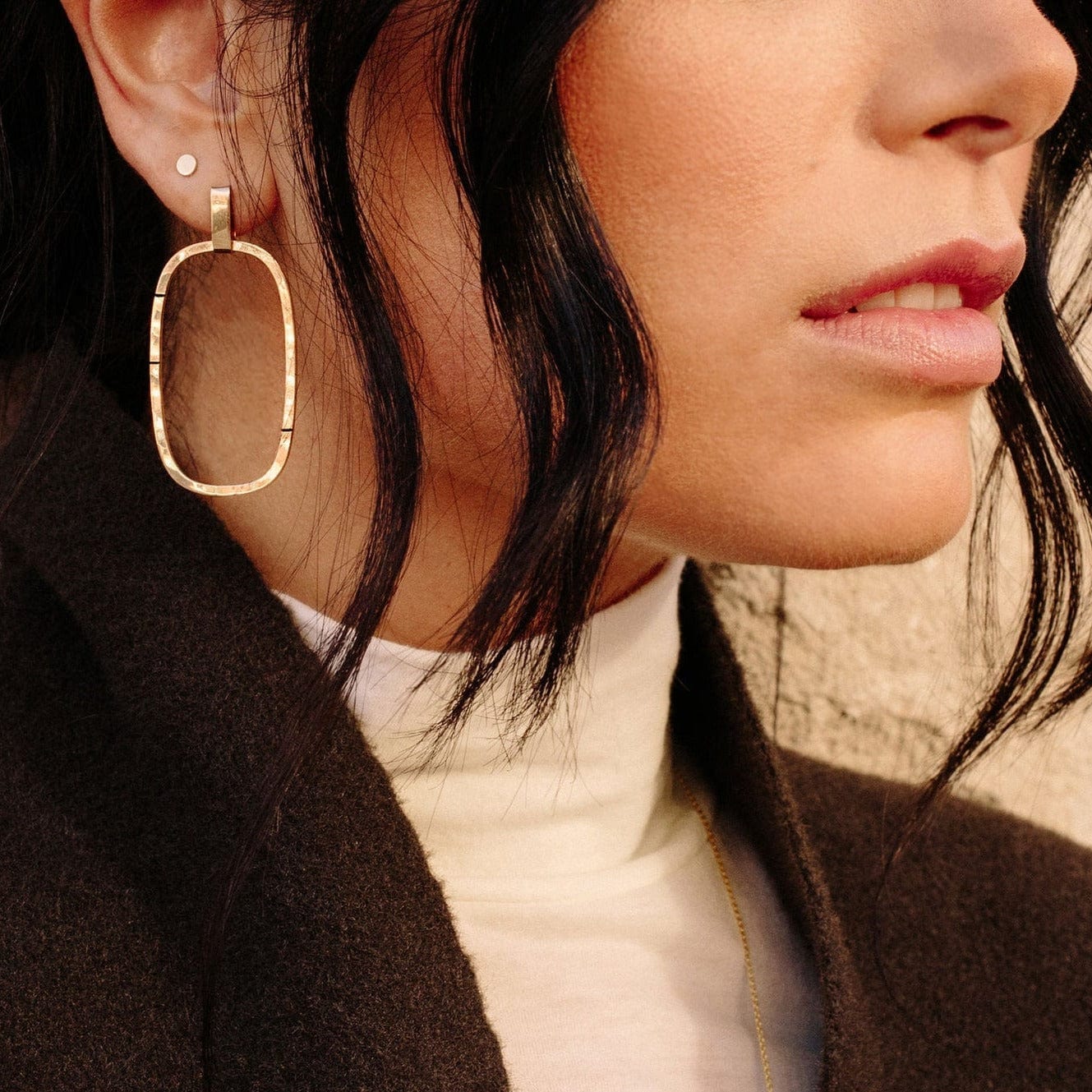 EAR-GF Gold Hybrid Earrings