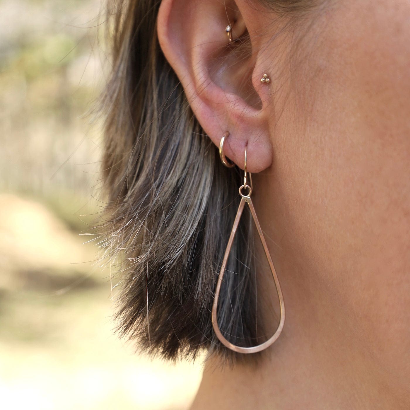 EAR-GF Gold Teardrop Earring