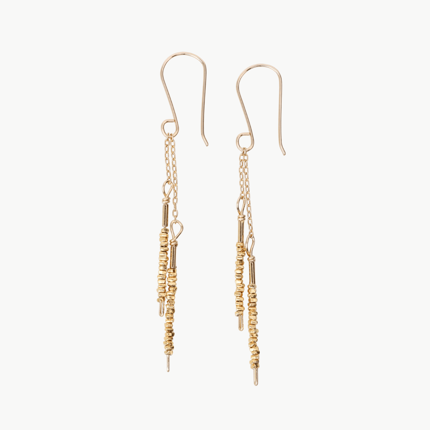 EAR-GF Gold Vermeil Dangling Sticks Earring