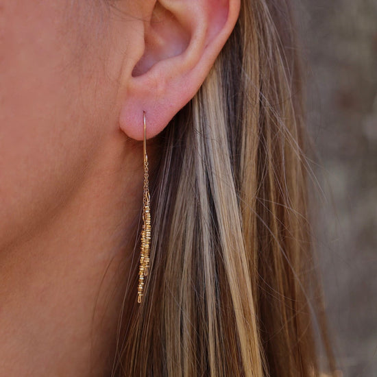 EAR-GF Gold Vermeil Dangling Sticks Earring