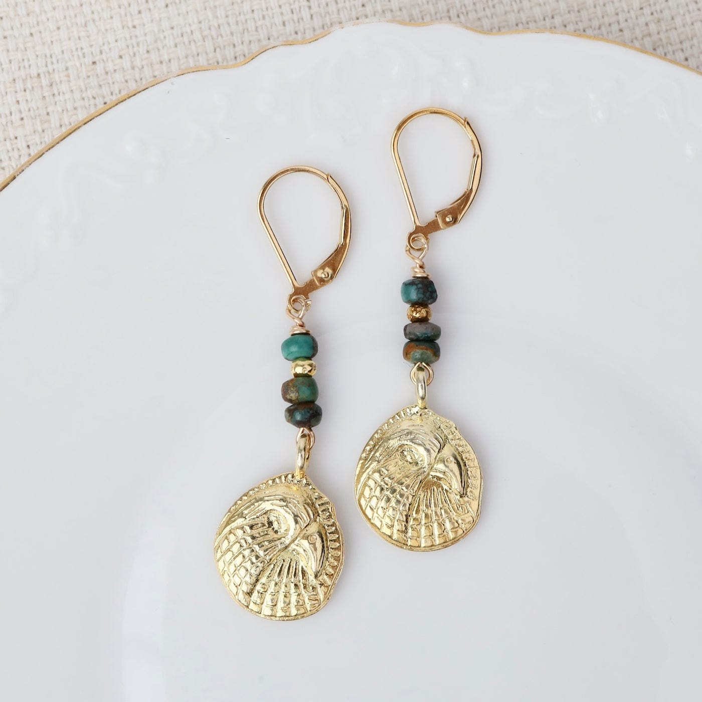 EAR-GF Golden Eagle Earrings