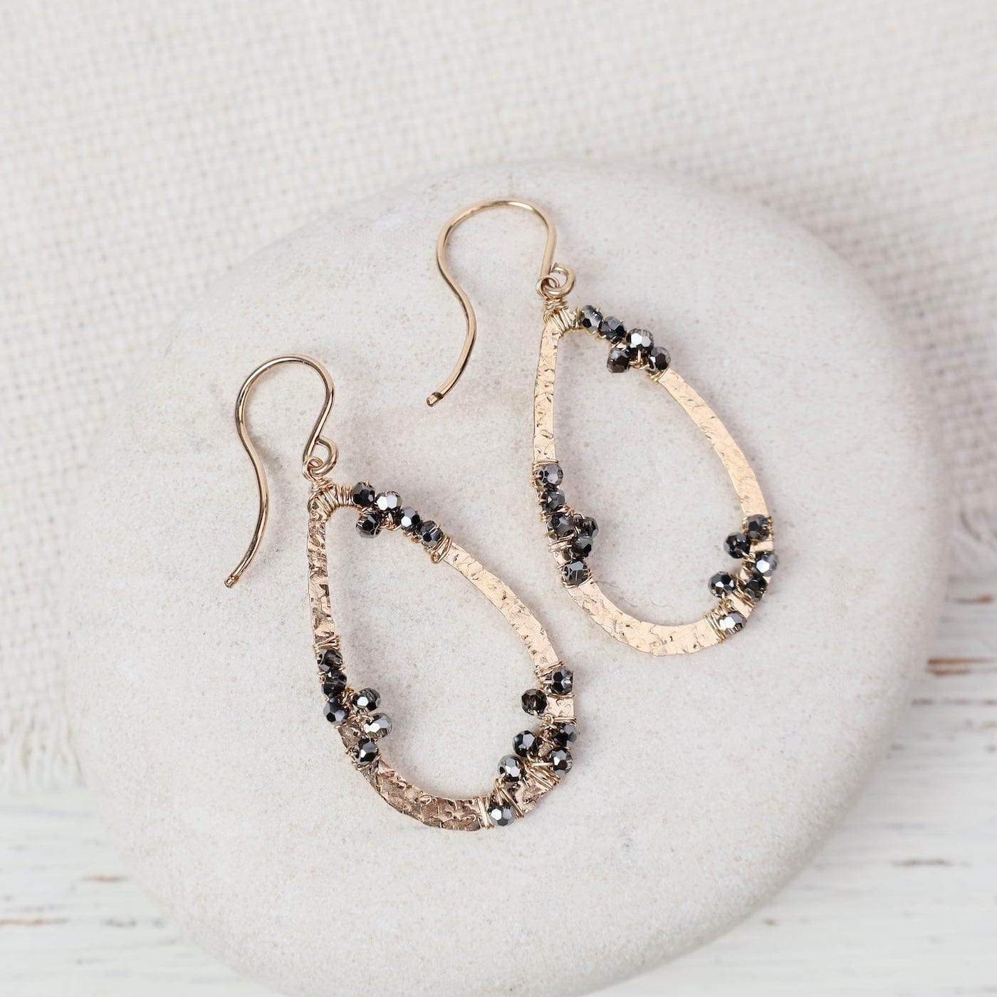 EAR-GF Golden Galaxy Teardrop Earrings