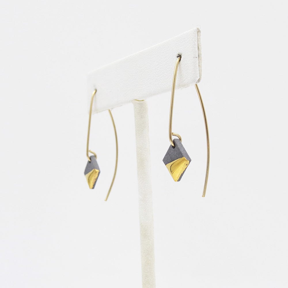 
                  
                    EAR-GF Grey Gold Dipped Square Earrings
                  
                