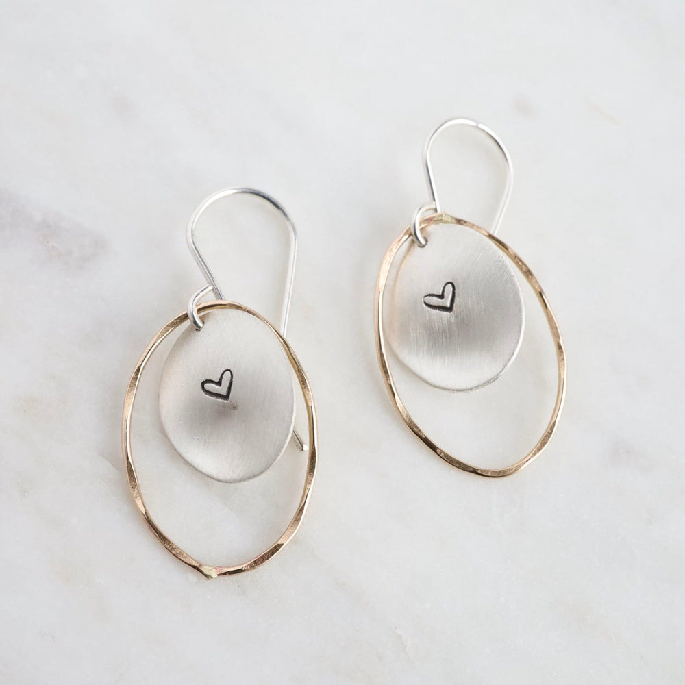 EAR-GF Heart's Crush Oval Earrings