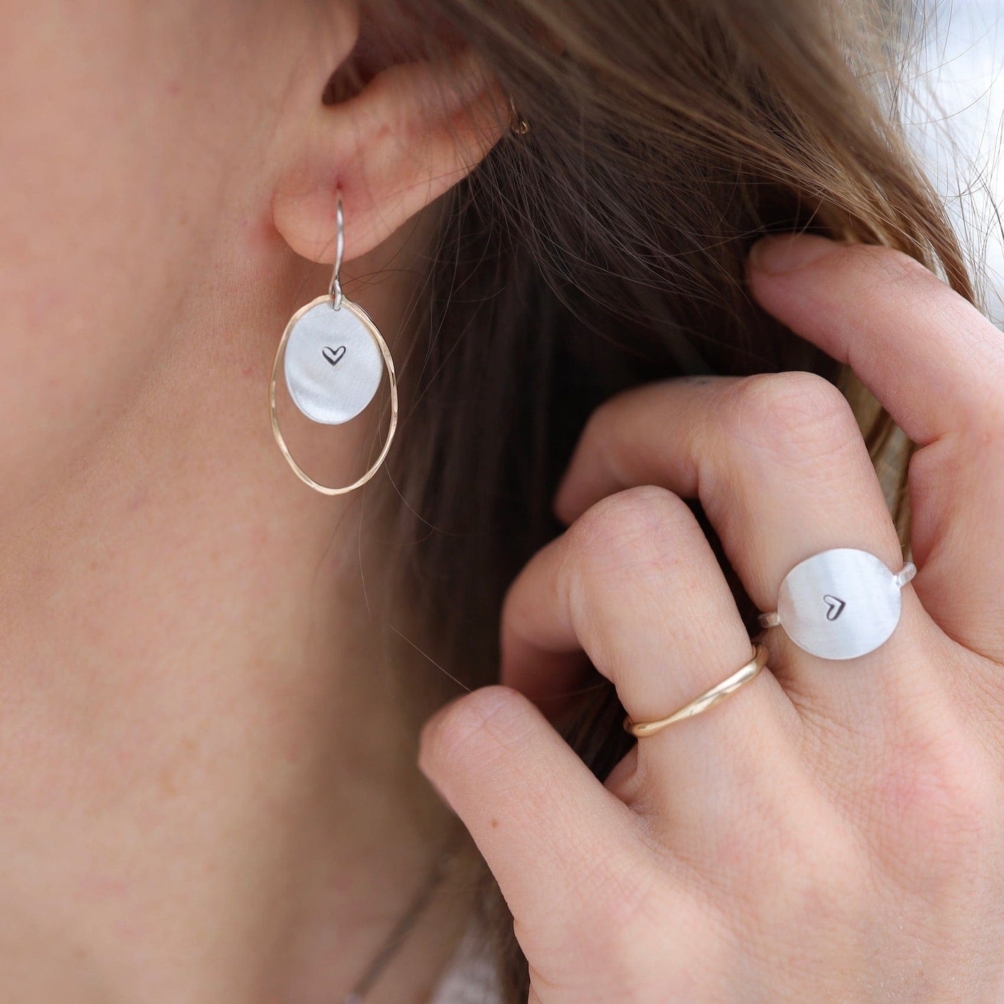 EAR-GF Heart's Crush Oval Earrings