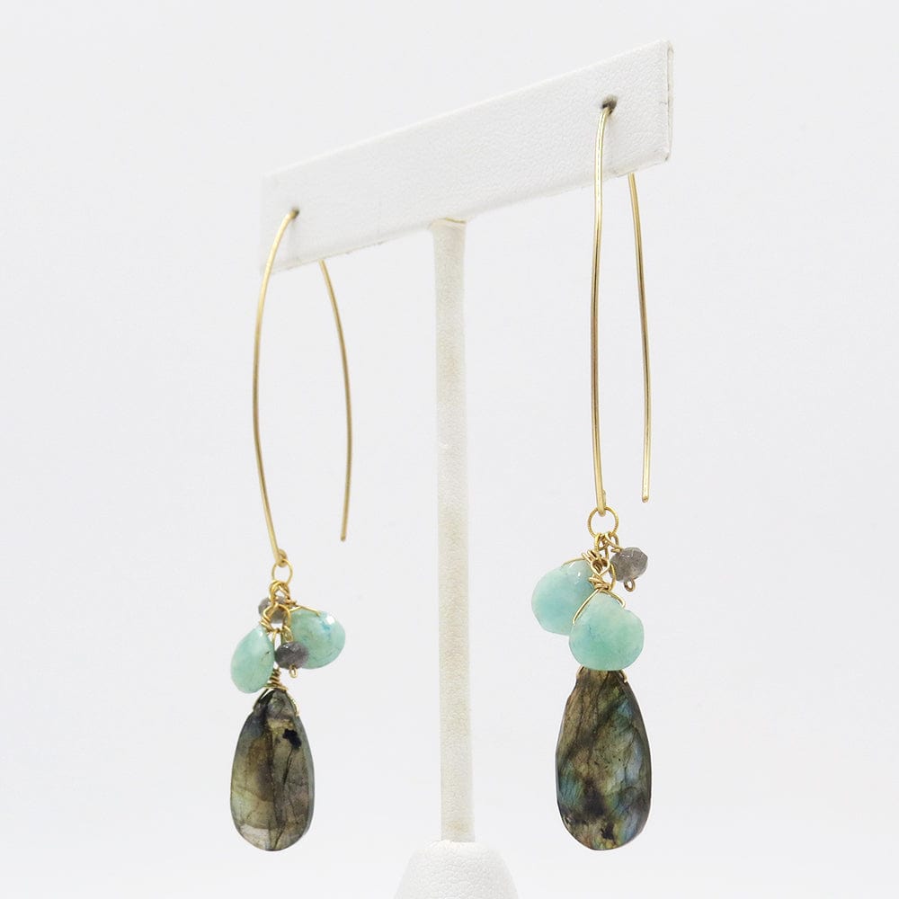 
                      
                        EAR-GF LABRADORITE MIX HOOK HOOP EARRING
                      
                    