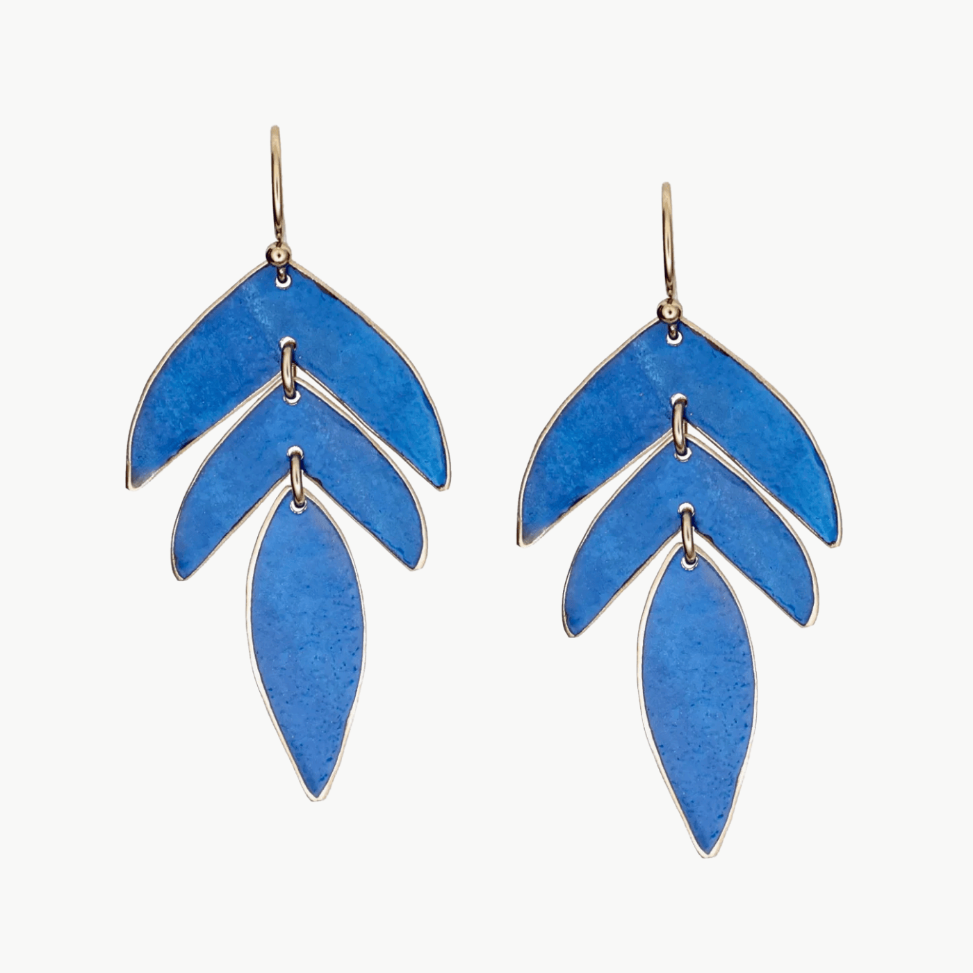 EAR-GF Lapis Patina Palmita Earrings