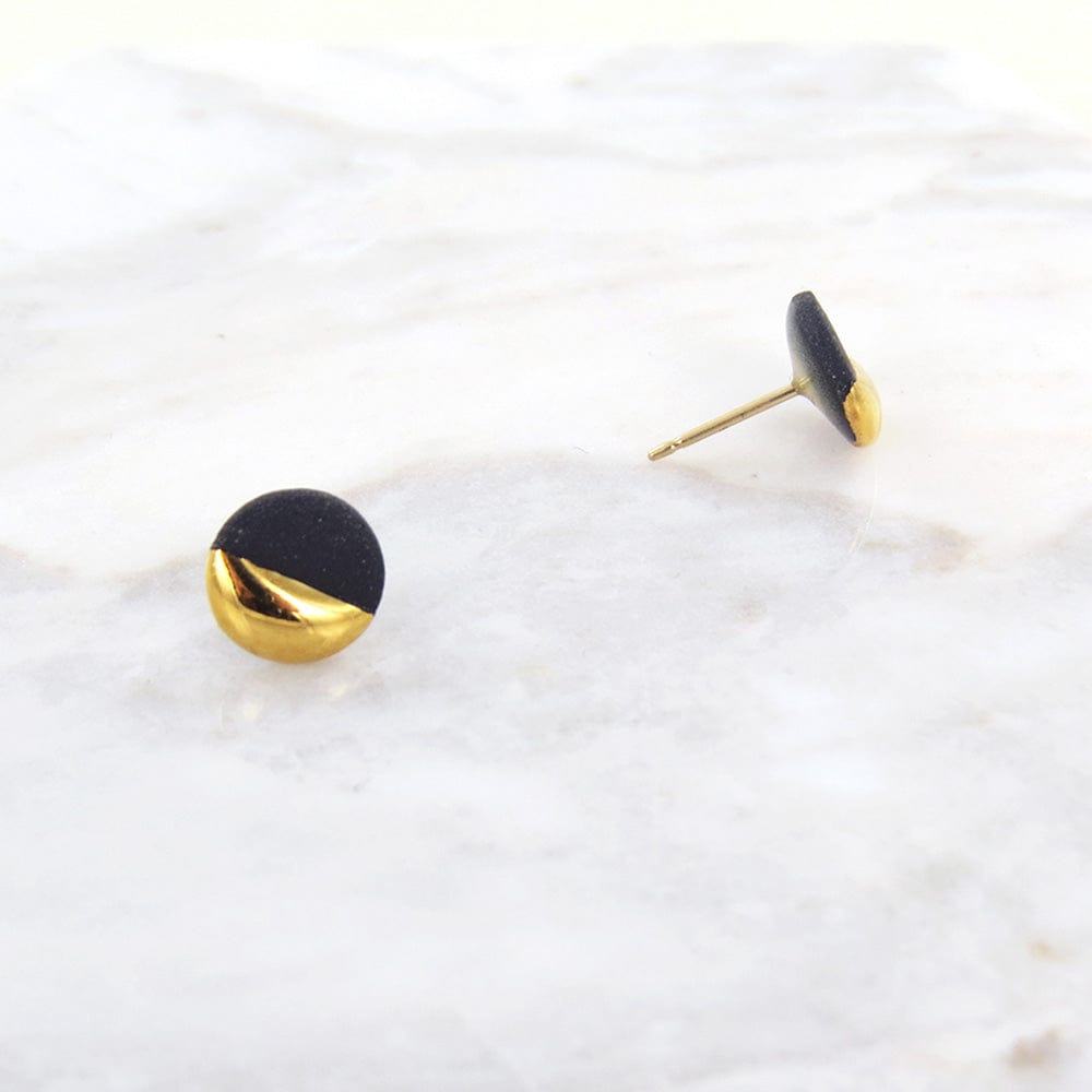 
                  
                    EAR-GF Large Black Gold Dipped Studs
                  
                