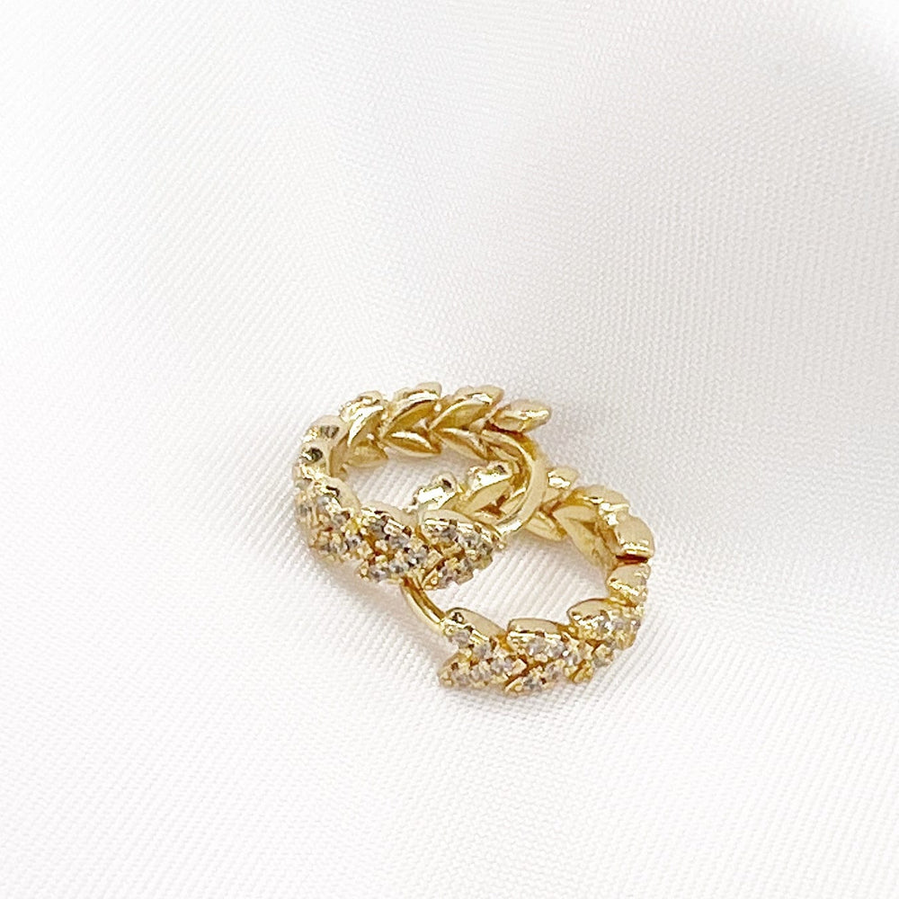 
                      
                        EAR-GF Laurel Pave Huggie Hoops Earrings Gold Filled
                      
                    