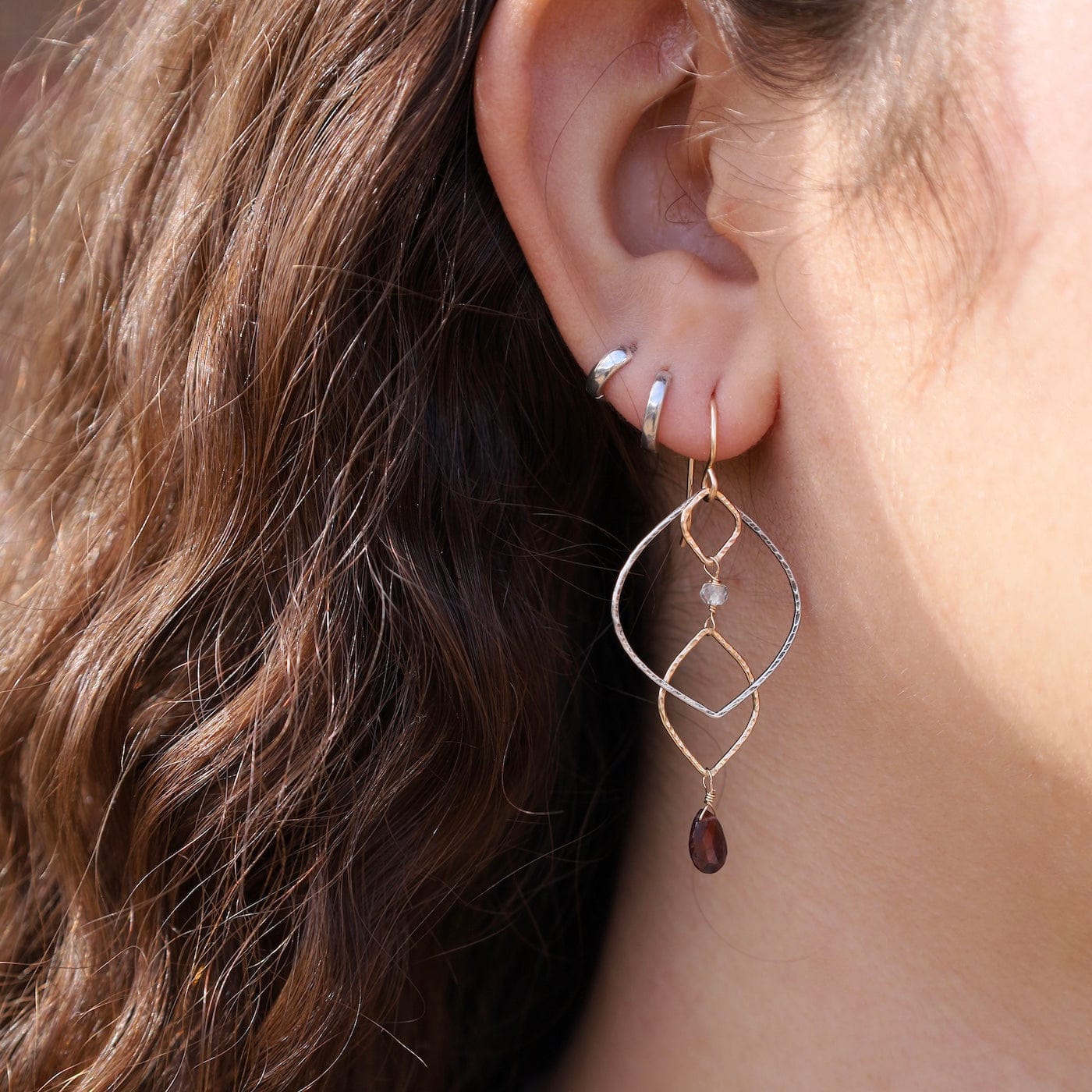 EAR-GF Layered Labradorite Earrings