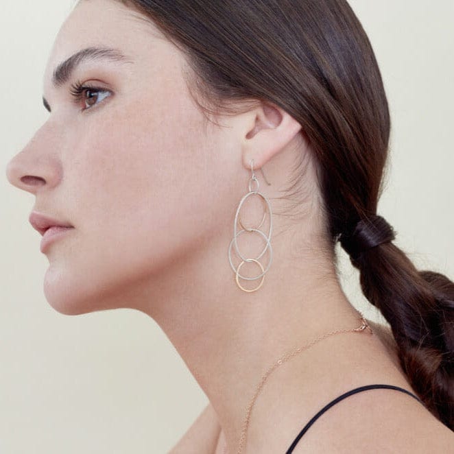 
                      
                        EAR-GF Long Organic Multi Hoop Earrings in Silver, Gold, & Rose Gold
                      
                    