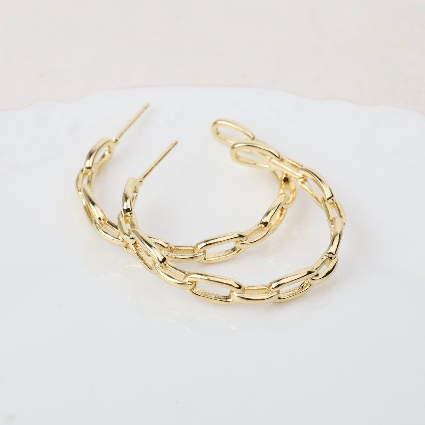 EAR-GF Mae Chunky Chain Hoops