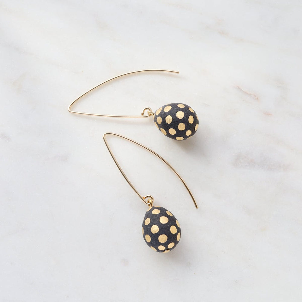 
                      
                        EAR-GF Matte Black Ladybug Teardrop Earrings
                      
                    