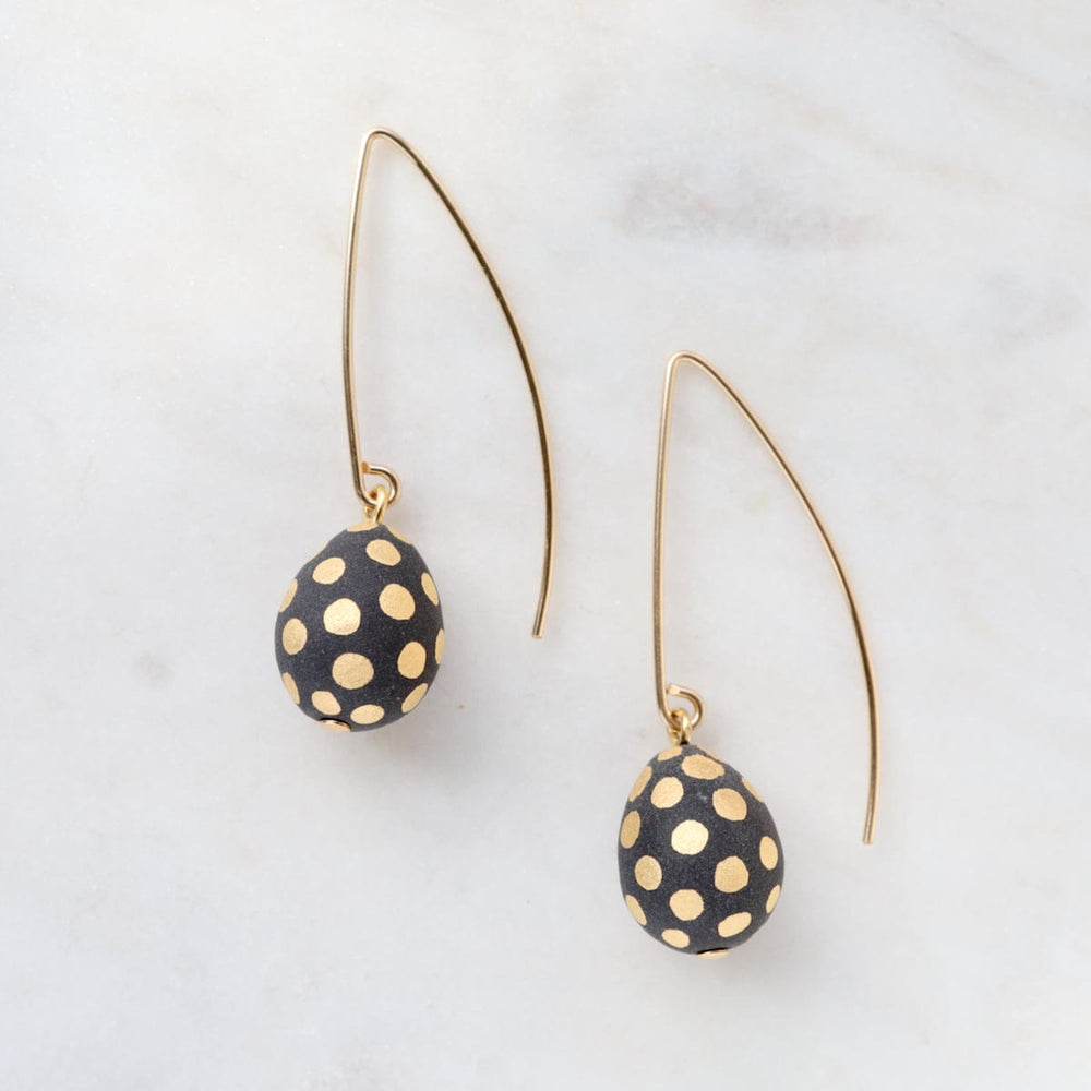 
                      
                        EAR-GF Matte Black Ladybug Teardrop Earrings
                      
                    