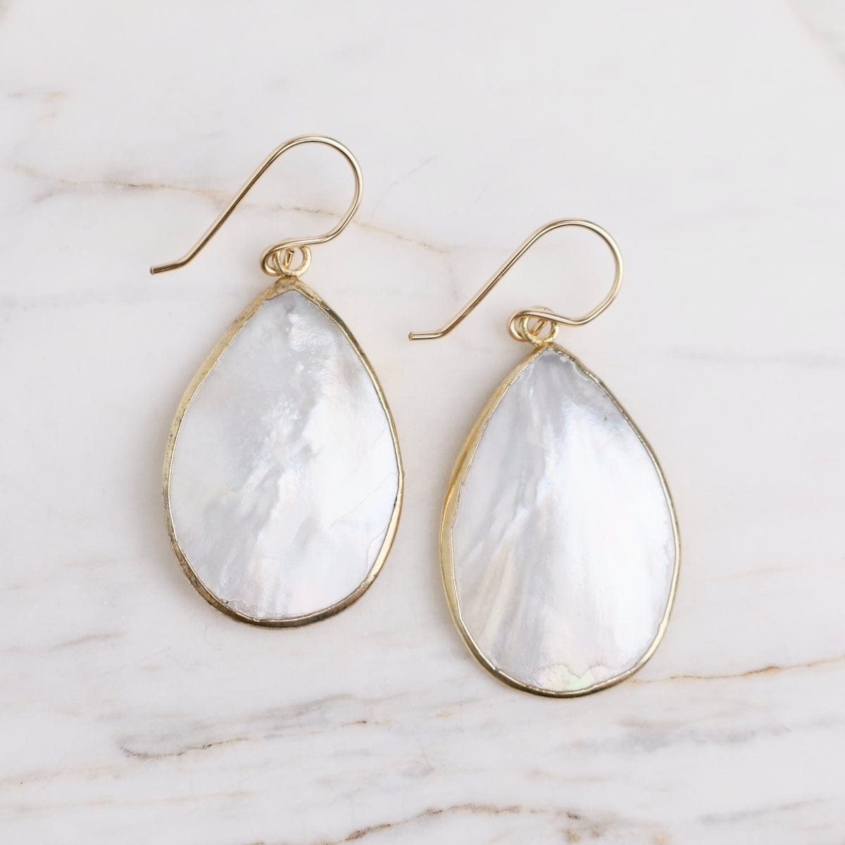 EAR-GF Mother of Pearl Teardrop Earrings