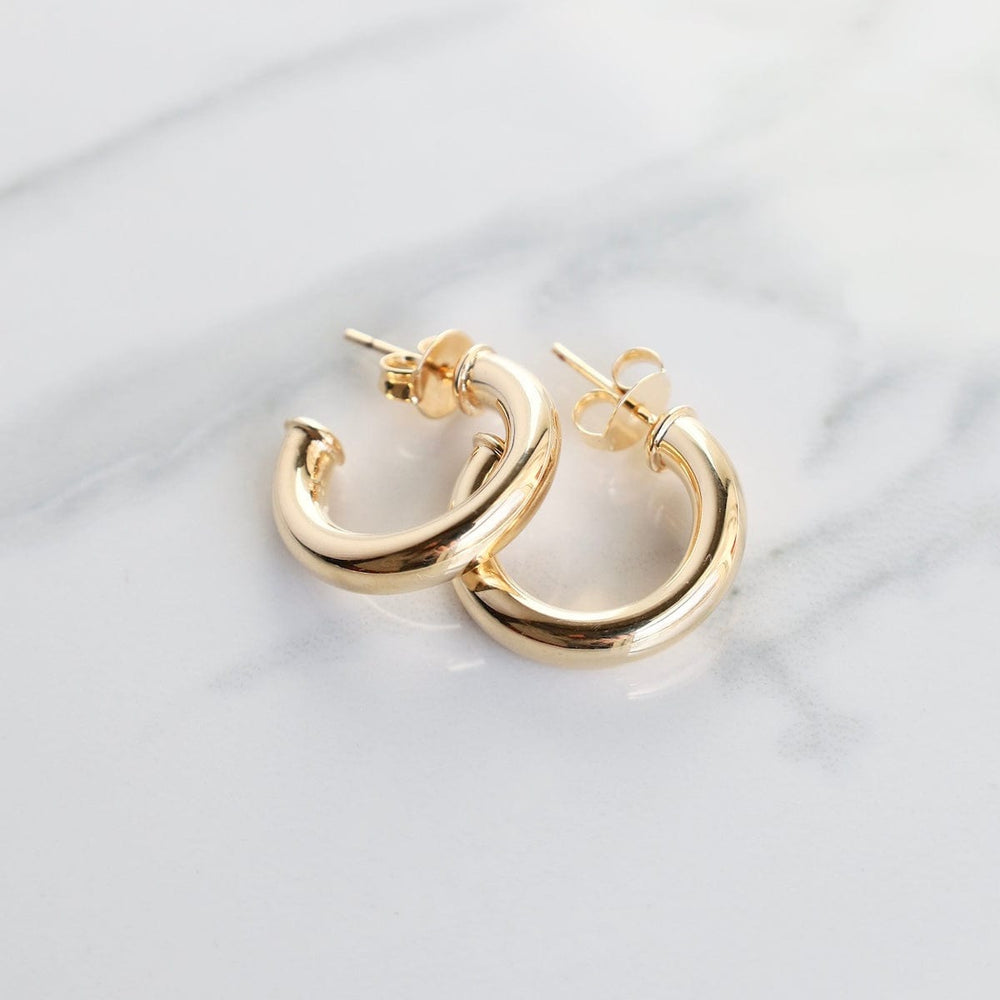 EAR-GF Nova Tube Hoops Earrings Gold Filled - Small