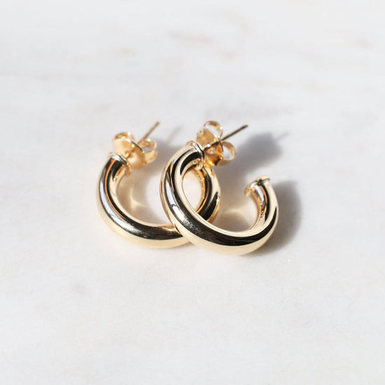 EAR-GF Nova Tube Hoops Earrings Gold Filled - Small