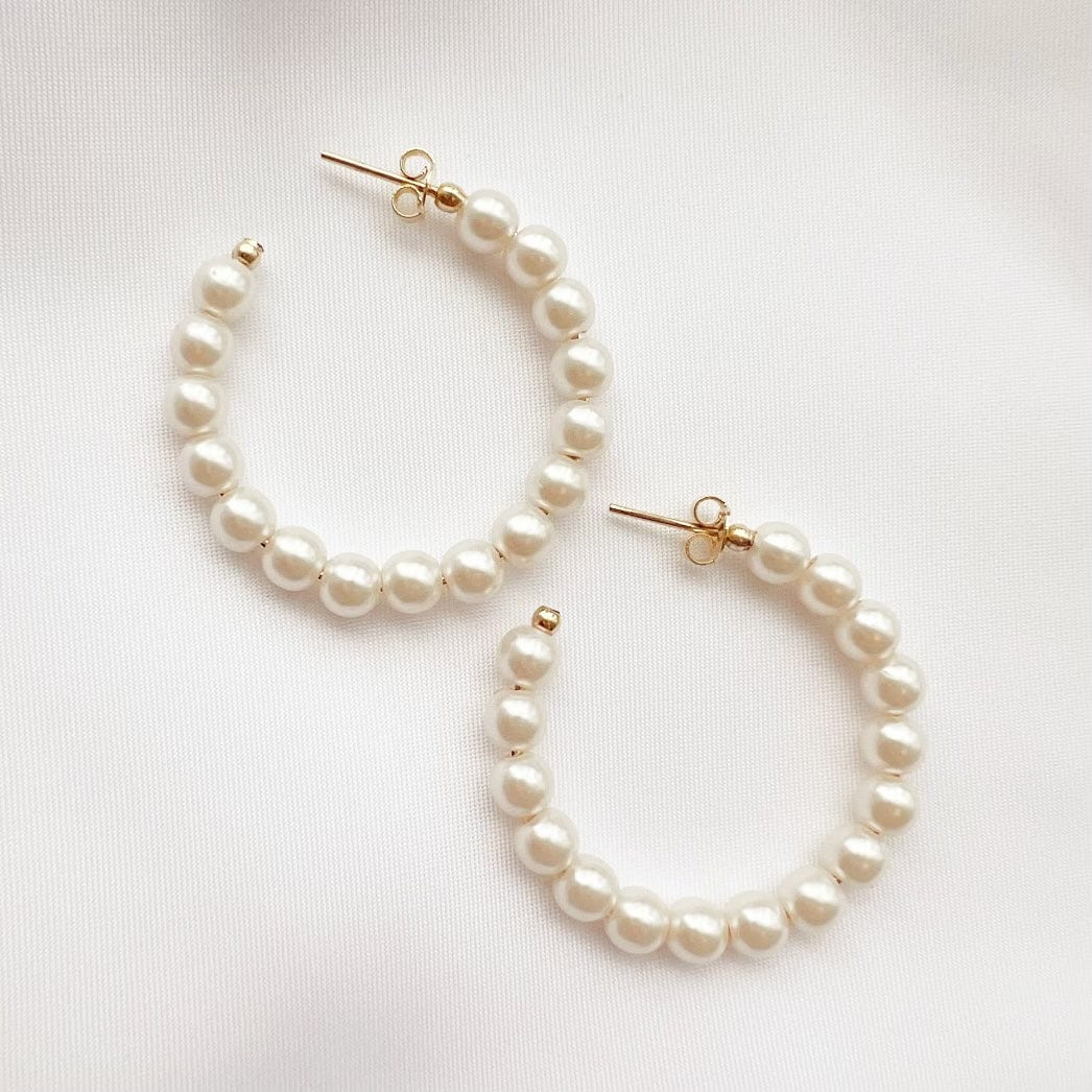 EAR-GF Ocean Ave Pearl Hoop Earrings