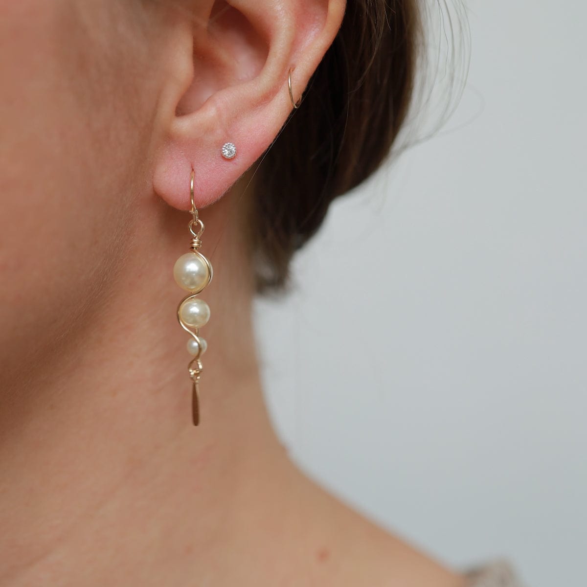 One on sale pearl earring