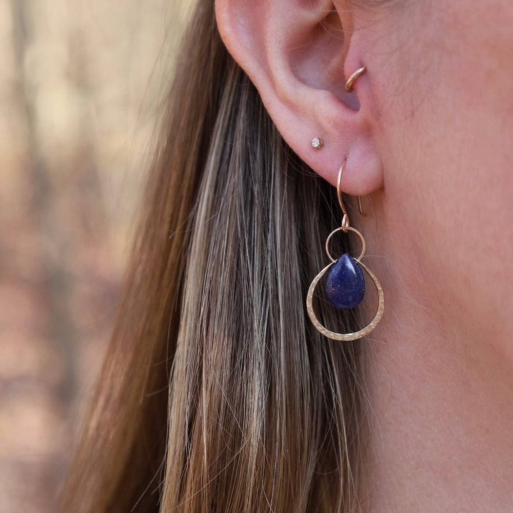 EAR-GF Ophelia Earrings with Blue Sapphire