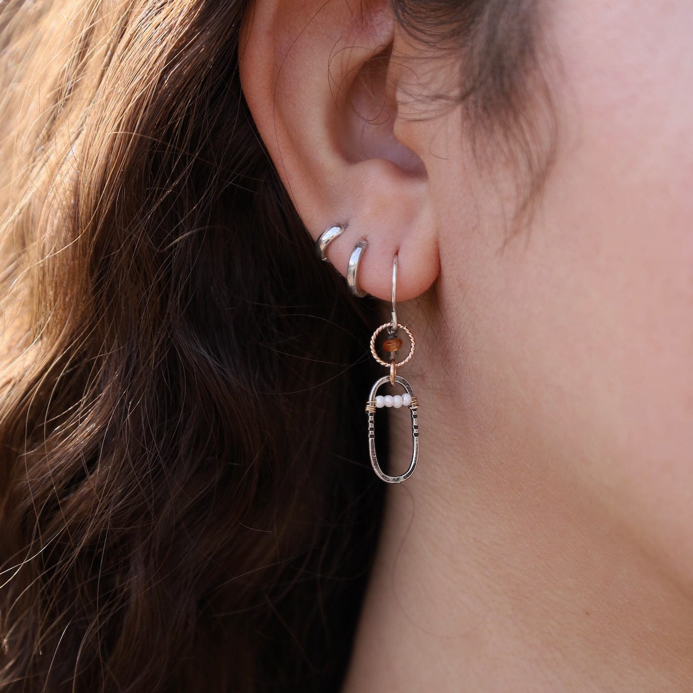 EAR-GF Oval Drop Earrings