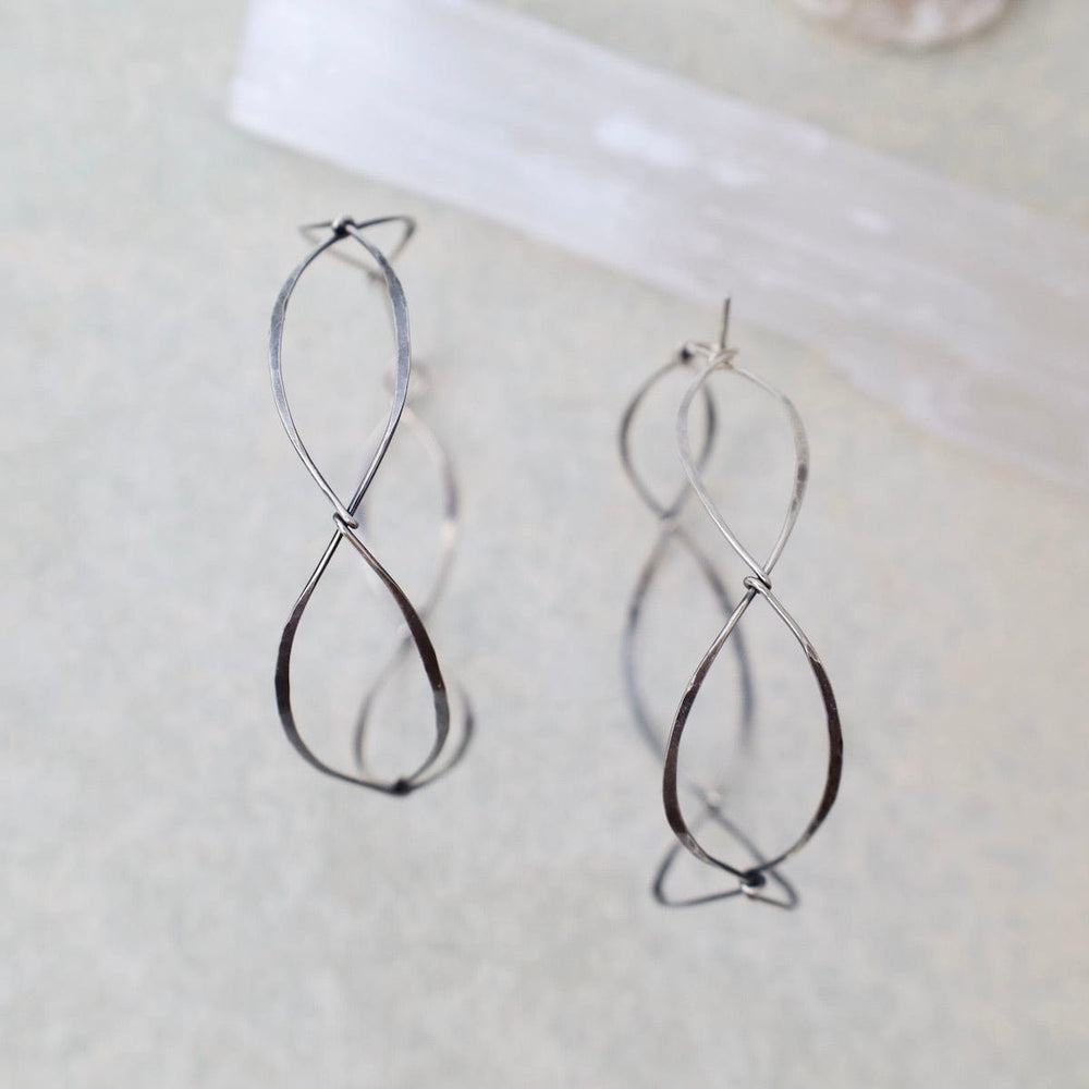 
                  
                    EAR-GF Oxidized Sterling Silver Slalom Hoops
                  
                