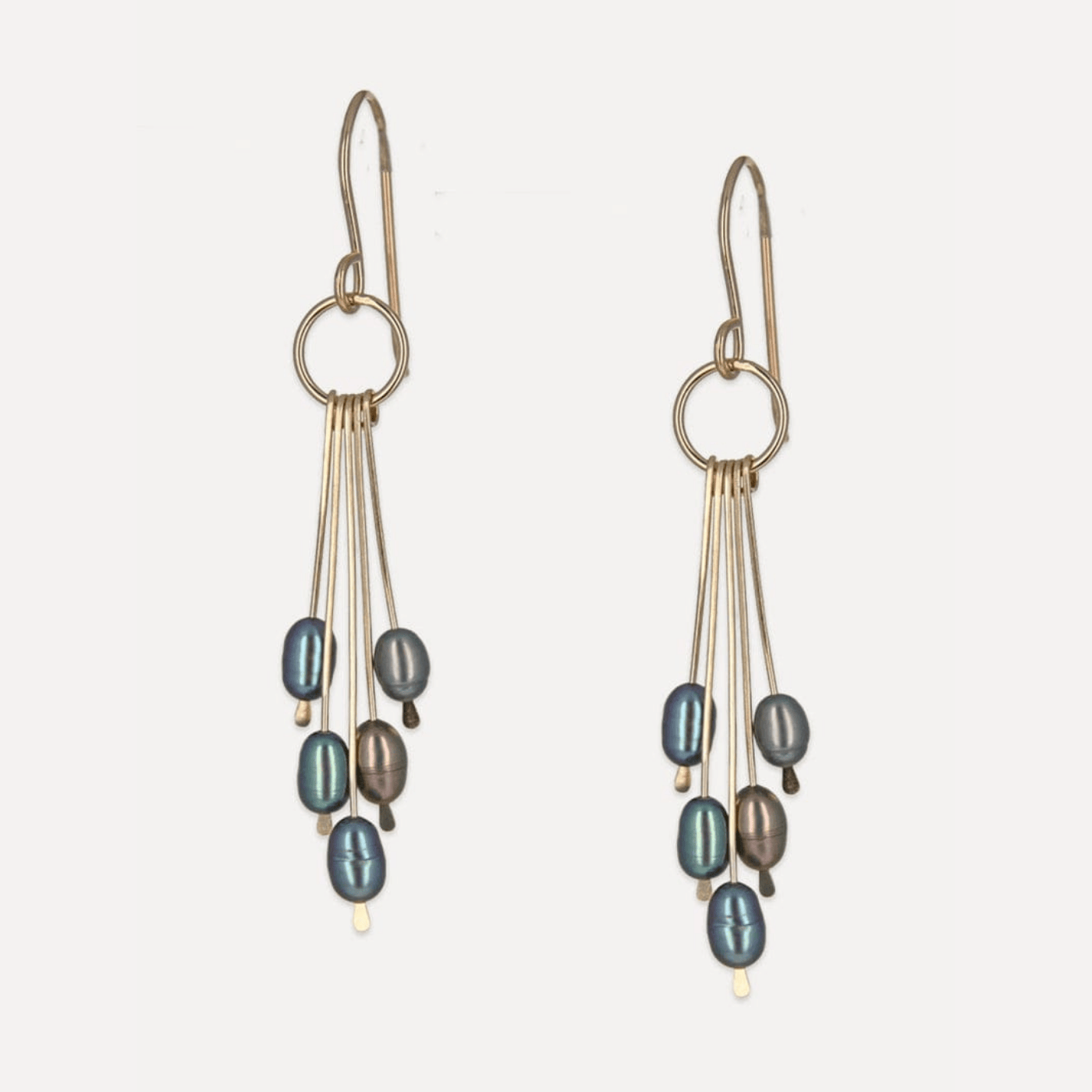 EAR-GF Peacock Pearl Melody Earrings