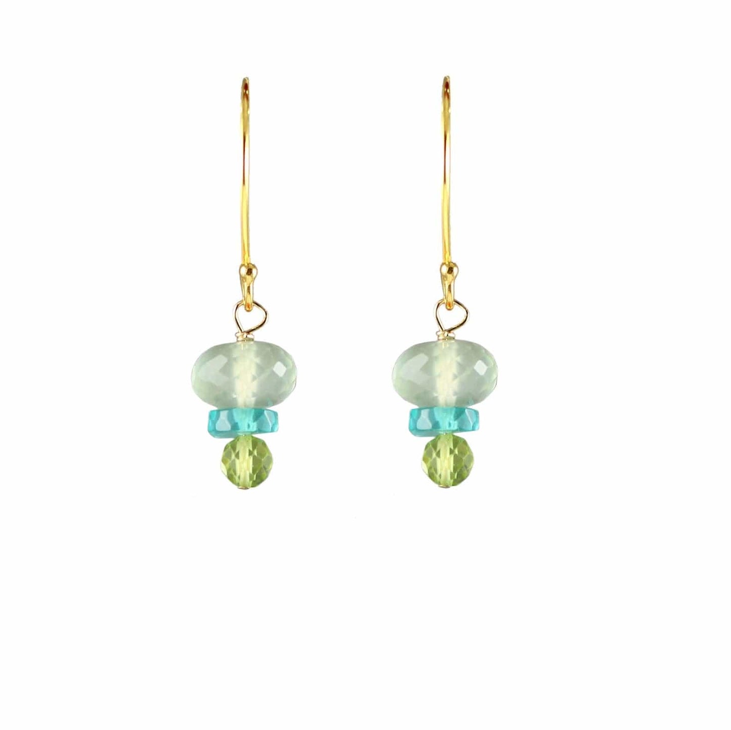 EAR-GF Peridot, Apatite & Prehnite Earrings