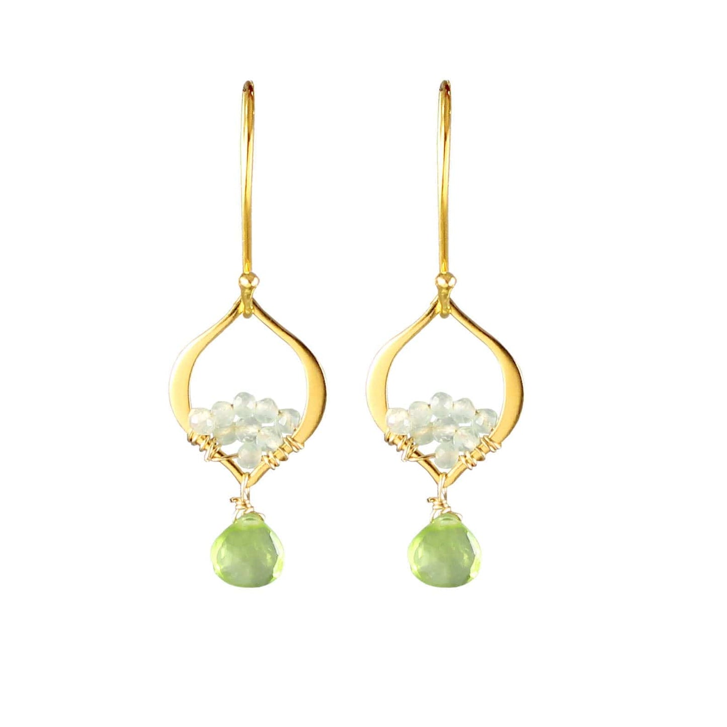 EAR-GF Peridot Tiny Arabesque Earrings