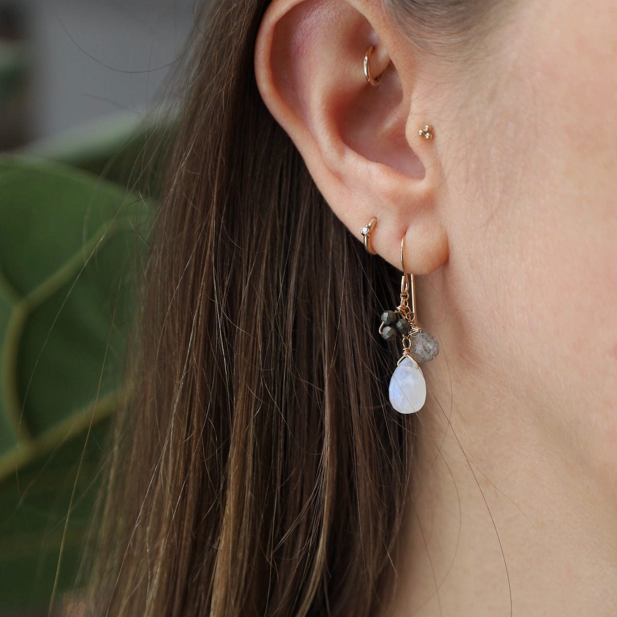 EAR-GF Rainbow Moonstone & Labradorite Drop Earrings