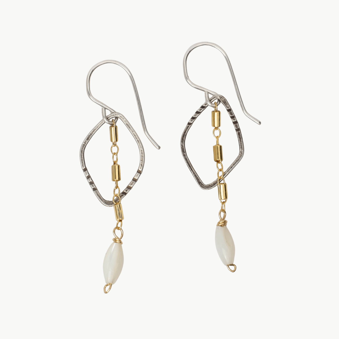 EAR-GF Raindrop Mother of Pearl Earrings