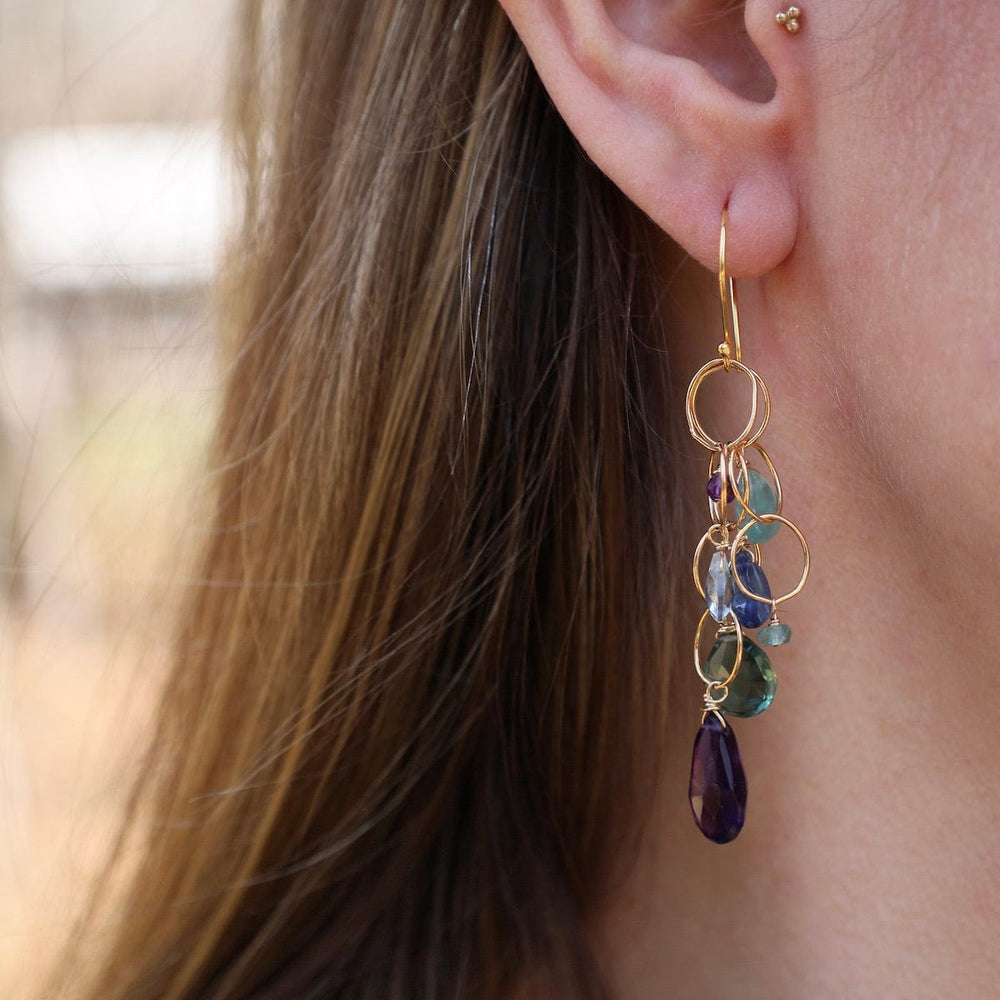 EAR-GF Rainfall Earrings in Amethyst