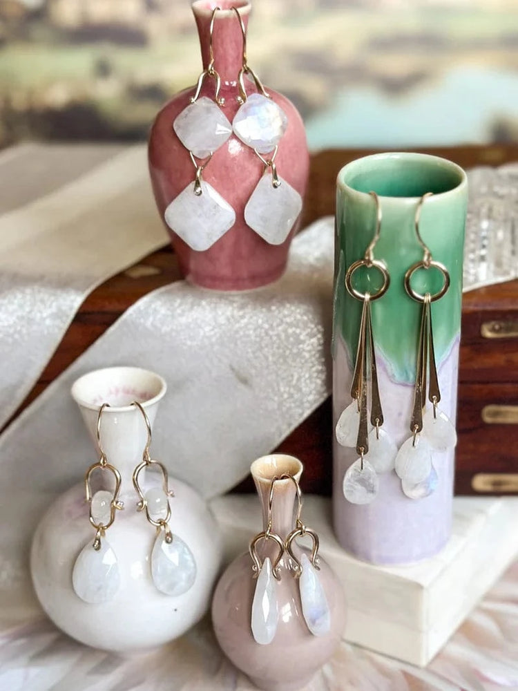 EAR-GF Revere Earrings Moonstone