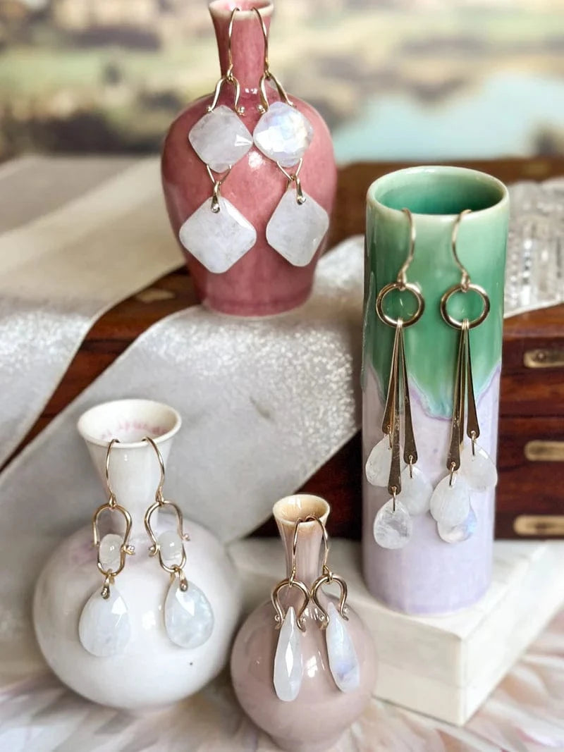 EAR-GF Revere Earrings Moonstone