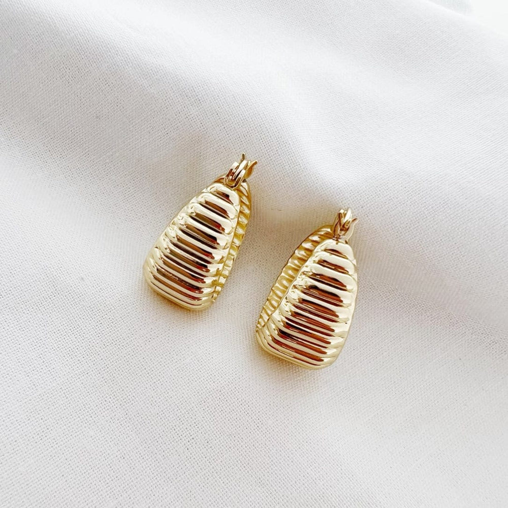 
                  
                    EAR-GF Riley Textured Dome Hoops Earrings Gold Filled
                  
                