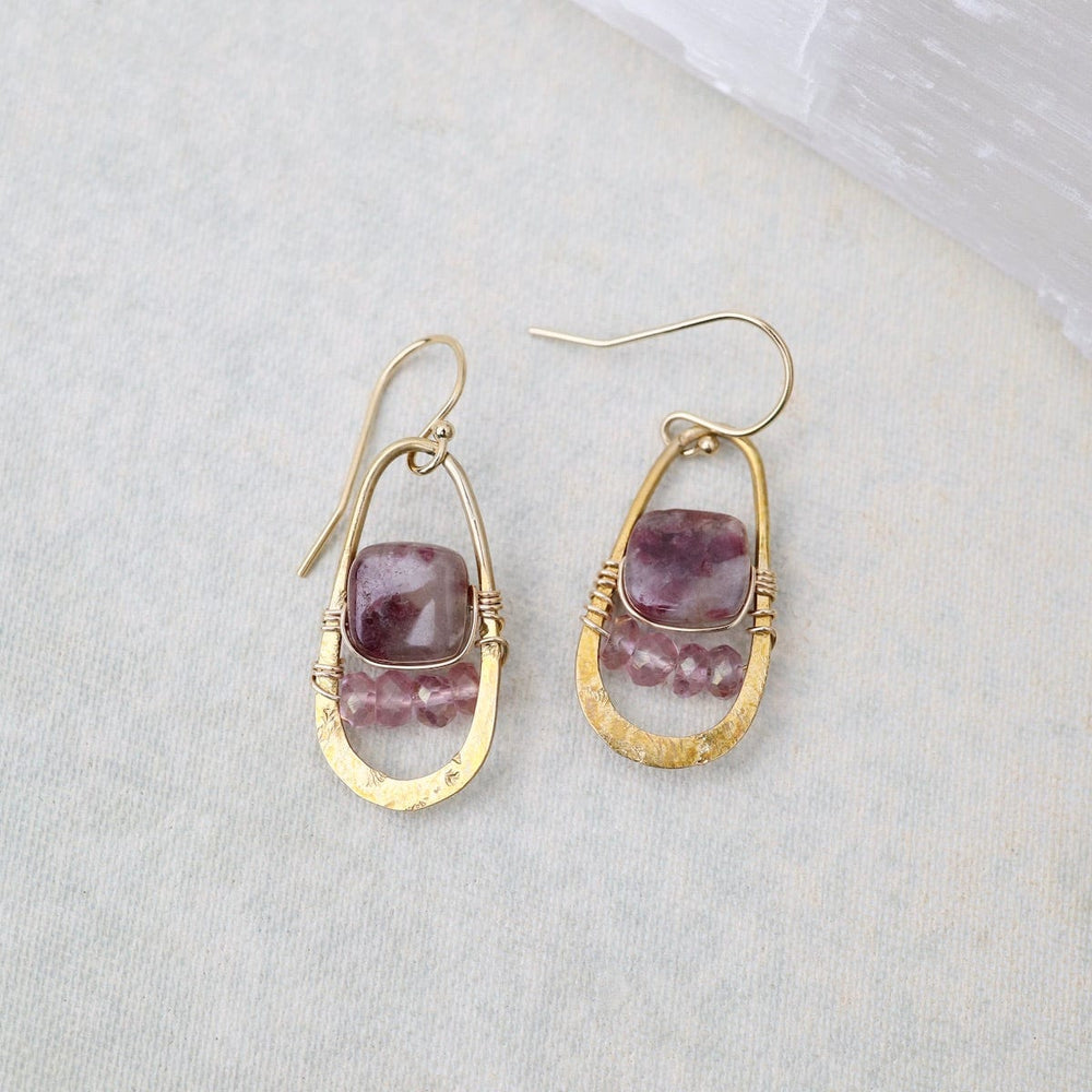 EAR-GF Ruby Drop Earrings