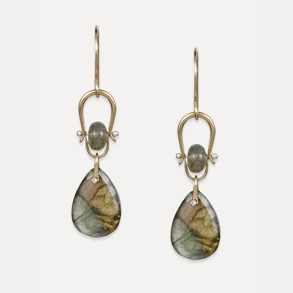 EAR-GF Samira Earrings with Labradorite