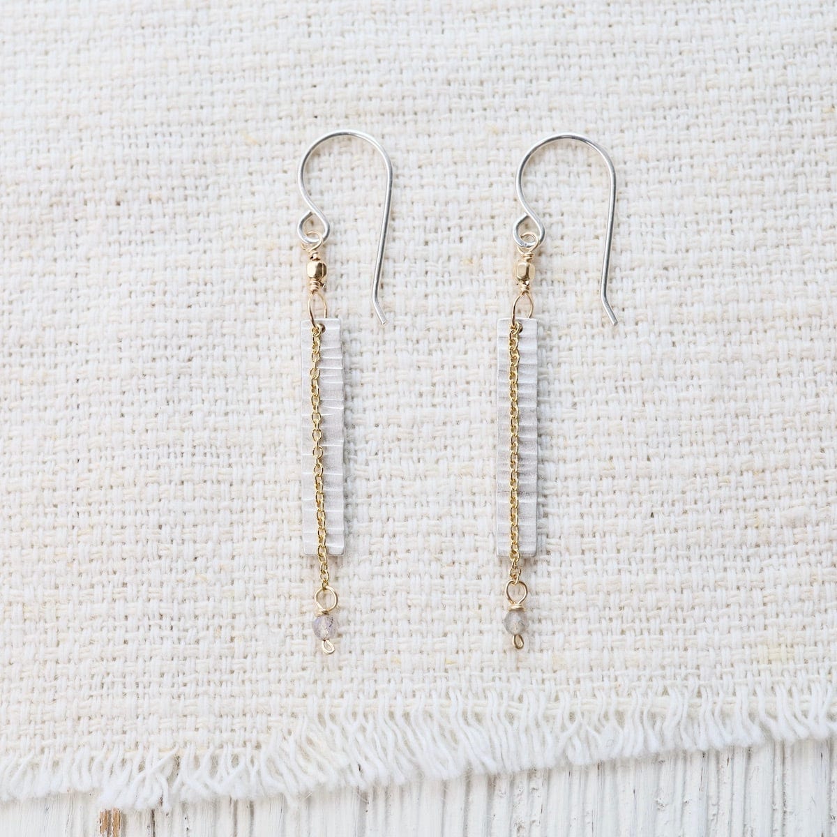 EAR-GF Silver Bar Earrings