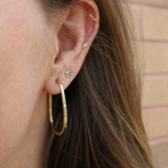 EAR-GF Small Gold Orion Hoop Earrings