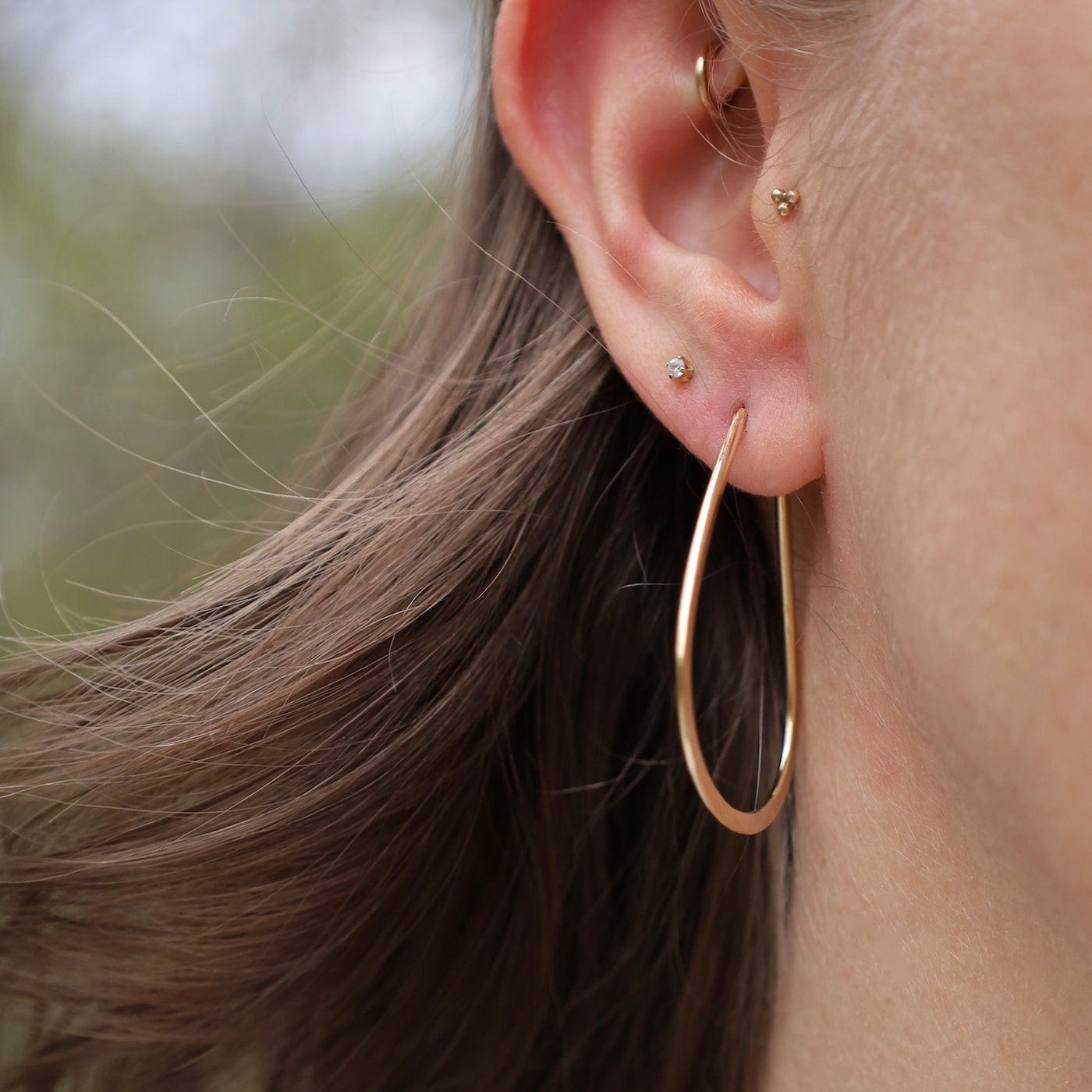 EAR-GF Small Shadow Hoops